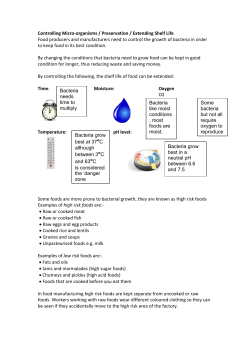 Controlling Micro organisms File