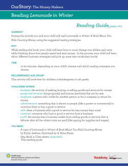 Reading Lemonade in Winter - National Museum of American History