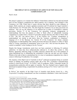 the impact of us antitrust on aspects