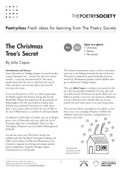 The Christmas Tree`s Secret - Poetry Class