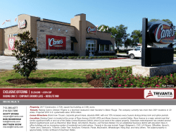 Raising Cane`s | CORPORATE GROUND LEASE &ndash;Absolute NNN