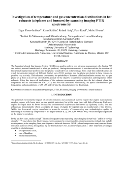 Investigation of temperature and gas concentration distributions in