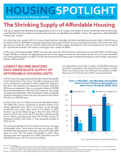 Housing Spotlight 2-1 - National Low Income Housing Coalition