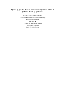 Effects of genetic drift on variance components under a general