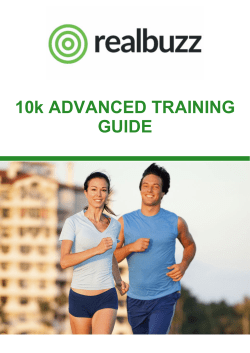 10k advanced training guide - Training Zones