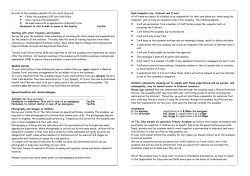 Please ensure you have been given our photography consent form.