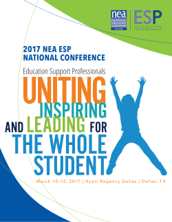 2017 NEA ESP NATIONAL CONFERENCE