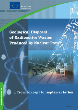 Geological Disposal of radioactive wastes produced by nuclear