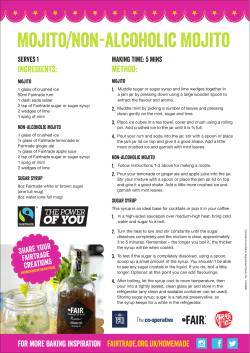 Mojito/Non-alcoholic Mojito