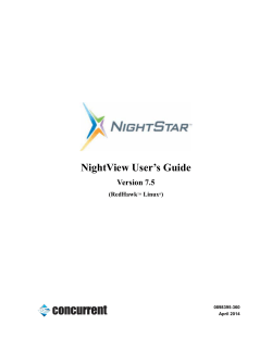 NightView User`s Guide - Concurrent Real