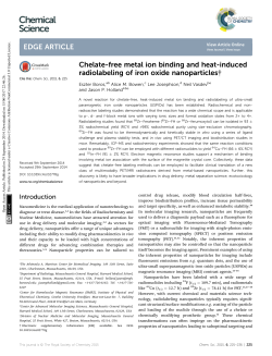 Chelate-free metal ion binding and heat-induced