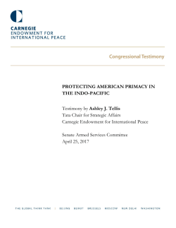 PROTECTING AMERICAN PRIMACY IN THE INDO