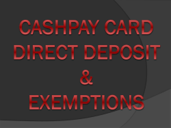 Employee Self Service and Direct Deposit Pre