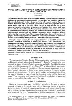 43(1):5-12. 2010 - International Society for Fluoride Research