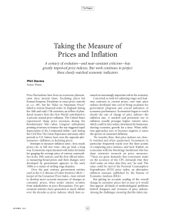 Taking the Measure of Prices and Inflation