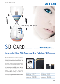 Industrial-Use SD Cards with a