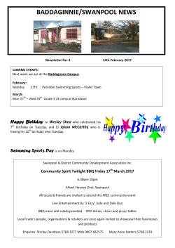Newsletter No 4 - Peranbin Primary College