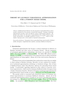 theory of gaussian variational approximation for a poisson mixed