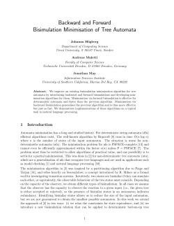 Backward and Forward Bisimulation Minimisation of Tree Automata