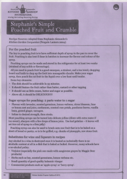 Stephanie`s Simple Poached Fruit and Crumble