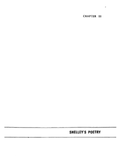 shelley`s poetry