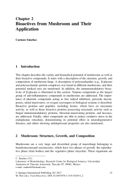 Bioactives from Mushroom and Their Application