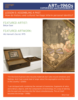 FEATURED ARTIST: FEATURED ARTWORK: