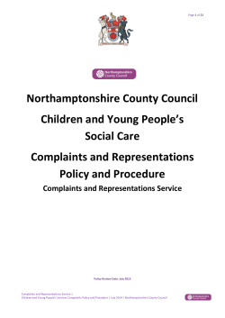 Children and Young People`s Service