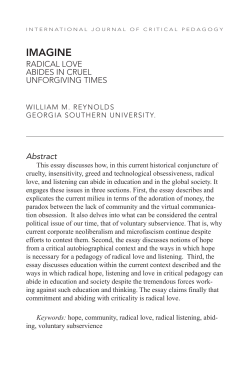 imagine - UNCG Hosted Online Journals