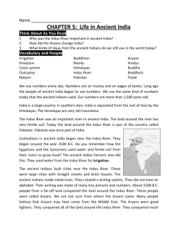 CHAPTER 5: Life in Ancient India