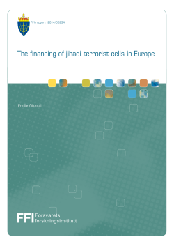 The financing of jihadi terrorist cells in Europe