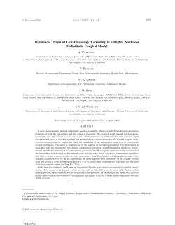 Dynamical Origin of Low-Frequency Variability in a Highly Nonlinear