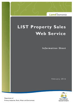 LIST Property Sales Web Service