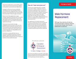 Male Hormone Replacement - Canadian Urological Association