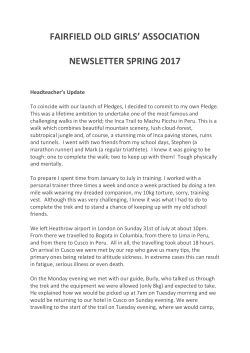 Old Girls Association Newsletter - Fairfield High School for Girls