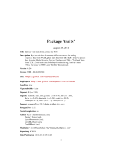 Package `traits`