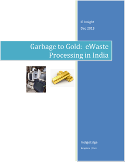 Garbage to Gold: eWaste Processing in India