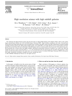 High resolution science with high redshift galaxies