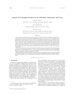 Analysis of the Merging Procedure for the MSU Daily Temperature