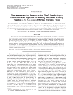- Journal of Food Protection