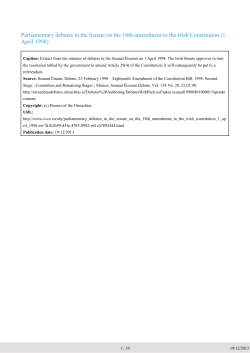 Parliamentary debates in the Senate on the 18th amendment to the
