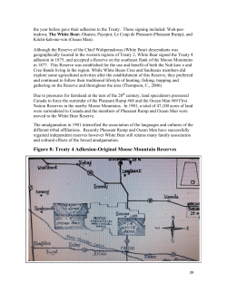 Figure 8: Treaty 4 Adhesion-Original Moose Mountain Reserves