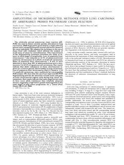 Amplotyping of microdissected, methanol