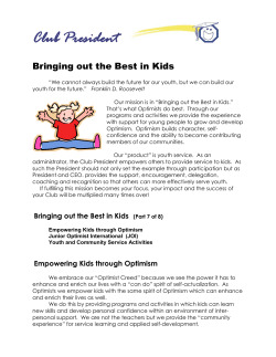 Club President - Optimist Leaders Online