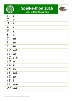 Spell-a-thon 2016 - Ferny Hills State School