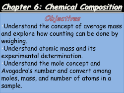 Chapter 6: Chemical Composition