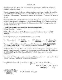 Ideal Gas Law