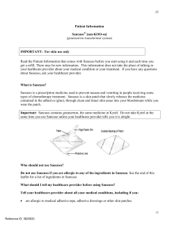 SANCUSO (Granisetron Transdermal System) Label