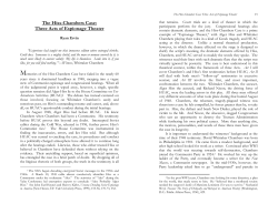 The Hiss-Chambers Case: Three Acts of Espionage Theater