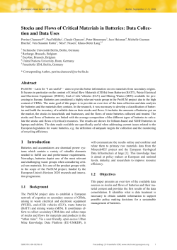 2016_Chancerel-ProSUM_Stocks flows CRM in